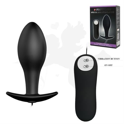 Plug anal con vibro 12 intensidades